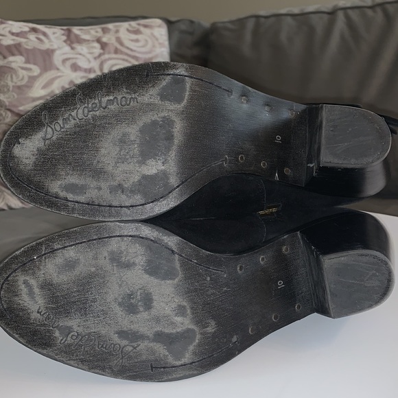 Sam Edelman black suede fringed booties - Picture 6 of 7